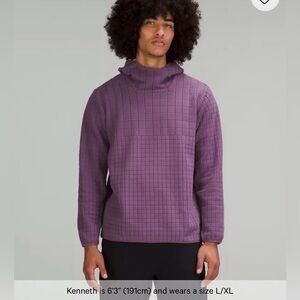 Lululemon Lab Textured Grid Fleece Hoodie (Large)